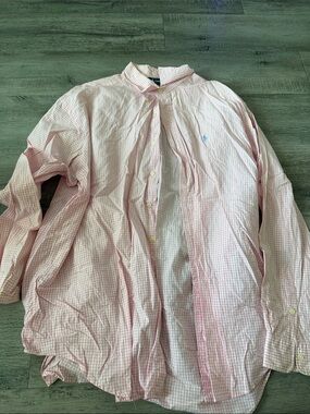 Polo by Ralph Lauren Light Pink Gingham Dress Shirt